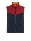 BURBERRY COLOUR BLOCK REVERSIBLE PADDED waistcoat