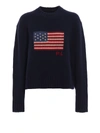 POLO RALPH LAUREN American flag intarsia wool boxy sweater