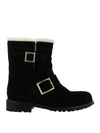 JIMMY CHOO YOUTH SHEARLING ANKLE BOOTS