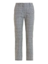 RED VALENTINO PRINCE OF WALES WOOL BOOTCUT TROUSERS