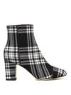 POLLY PLUME ALLY TARTAN ANKLE BOOTS