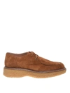 TOD'S SUEDE LOW TOP LACE-UP SHOES