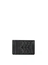 ALEXANDER MCQUEEN RIBCAGE LEATHER CARD HOLDER