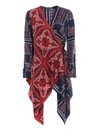 VALENTINO VALENTINO ARCHIVES PRINT SILK WRAP SHIRT