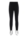 Givenchy Stretch Viscose Slim Leg Stirrup Trousers In Black