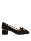 TOD'S FRINGED SUEDE LOAFERS