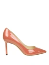 JIMMY CHOO ROMY PINK PATENT LEATHER HIGH PUMPS