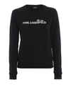 Karl Lagerfeld Ikonik E Logo Black Sweatshirt