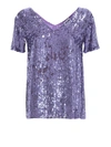 P.A.R.O.S.H GOTIT PURPLE SEQUINED BLOUSE