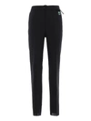 PRADA BELTED MOHAIR AND WOOL BLEND TROUSERS