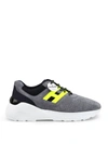Hogan Active One Grey Suede Sneakers In Grey