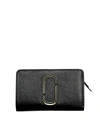 MARC JACOBS SNAPSHOT BLACK AND WHITE SAFFIANO WALLET