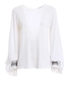 DONDUP EMBROIDERED PUFFED SLEEVE BLOUSE
