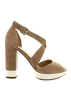 MICHAEL KORS VALERIE SUEDE SANDALS