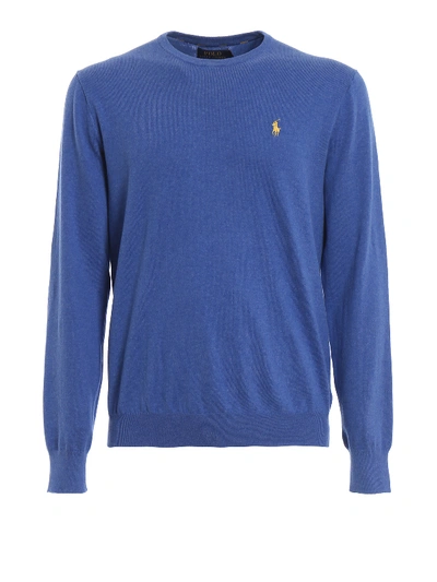 Polo Ralph Lauren Slim Fit Royal Blue Cotton Sweater