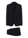 Z ZEGNA DARK BLUE WOOL AND MOHAIR BLEND SUIT