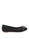 ANNA BAIGUERA ANNETTE FLEX BLACK CANVAS FLATS