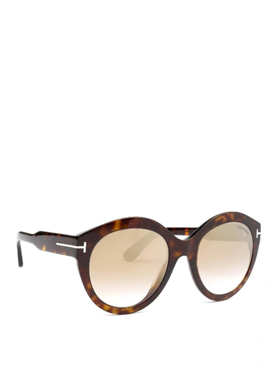 Tom Ford Rosanna Sunglasses In Brown