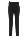 PRADA BOW DETAIL VIRGIN WOOL TROUSERS