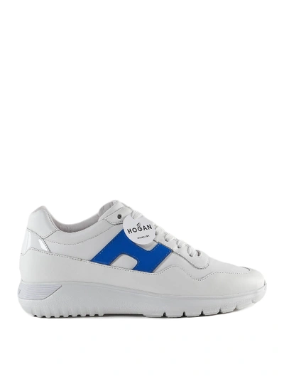 Hogan Interactive White And Blue Sneakers