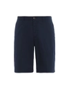 Michael Kors Blue Stretch Cotton Short Pants In Blue