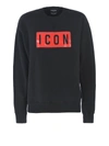 Dsquared2 D Squared Dsquared Icon Printed Sweatshirt In Black