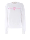 GOLDEN GOOSE REVERSED LOGO PRINT WHITE SWEATSHIRT