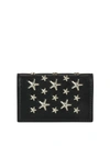 JIMMY CHOO NELLO STAR STUDDED LEATHER WALLET