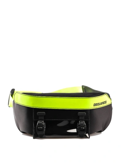 Dsquared2 Black And Yellow Belt Bag