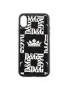 DOLCE & GABBANA ALL OVER LOGO LETTERING IPHONE X CASE