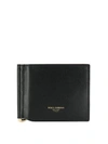 DOLCE & GABBANA LOGO BLACK LEATHER WALLET