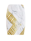 VERSACE GRECA KEY PRINT MARBLE EFFECT PENCIL SKIRT