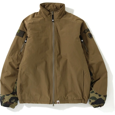 Pre-owned Bape  1st Camo Tactical Military Jacket Green