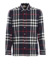 BURBERRY CHEQUERED COTTON FLANNEL SHIRT