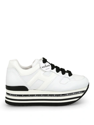 Hogan H413 Oversized White Leather Sneakers