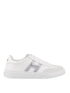 HOGAN H365 LEATHER AND SUEDE LOW TOP SNEAKERS