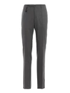 INCOTEX PATTERN 30 GREY WOOL TROUSERS