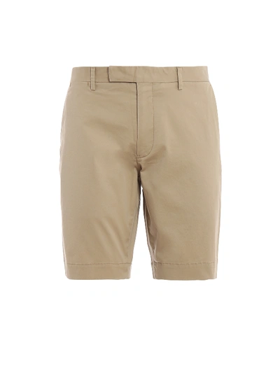 Polo Ralph Lauren Flat Shorts Stretch Military In Beige