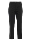 DONDUP ROTHKA LIGHTWEIGHT COTTON BLACK PANTS