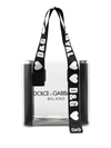 Dolce & Gabbana Dolce And Gabbana Transparent Pvc Street Shopping Tote