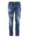 DSQUARED2 SLIM JEANS WITH REAR LOGO PATCH