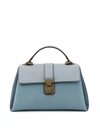 BOTTEGA VENETA LIGHT BLUE ONE HANDLE PIAZZA HANDBAG