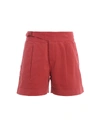 POLO RALPH LAUREN FADING RED COTTON DRILL SHORT PANTS