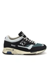 NEW BALANCE CLASSIC 1500 LEATHER AND MESH SNEAKERS