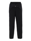 BURBERRY WOOL TROUSERS WITH SPORTY BANDS