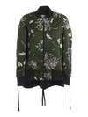 MONCLER THIMPHOU FLORAL PRINT DUCHESSE BOMBER JACKET