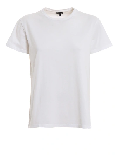 Aspesi T-shirt In Cotton Jersey In White