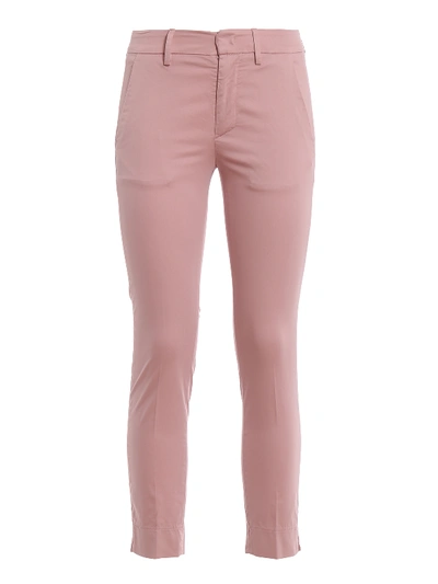 Dondup Rocio Pink Stretch Cotton Trousers