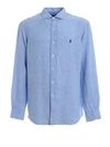 POLO RALPH LAUREN SKY BLUE LINEN SHIRT