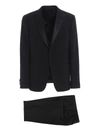 Z ZEGNA BLACK COOL WOOL THREE-PIECE TUXEDO SUIT